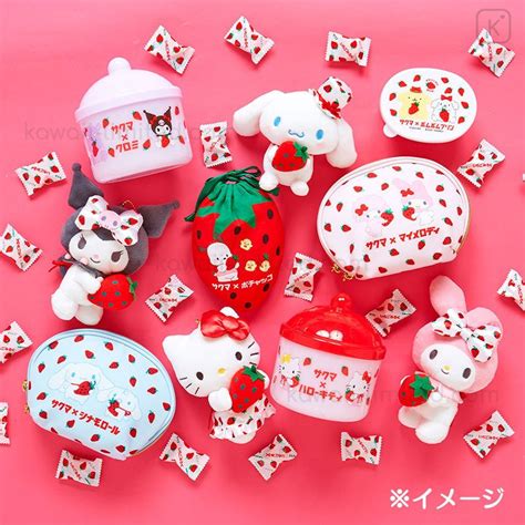 Japan Sanrio Strawberry Drawstring Bag Pochacco Sakuma Kawaii Limited