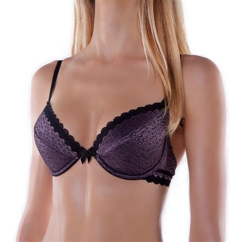 Bra By Fv Sexy T Shirt Push Up Underwire Padded Demi Half Cup Lace Plunge Ebay