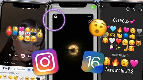 INSTAGRAM Estilo IPHONE No ANDROID 2023 EMOJIS IOS 16 BORDAS