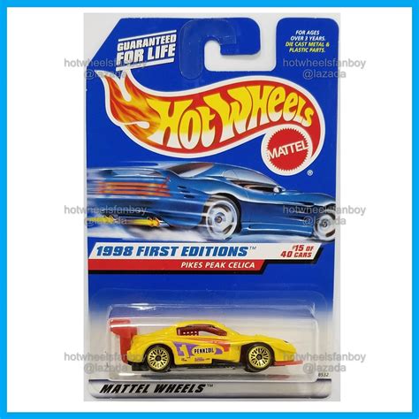 Hot Wheels Vintage Pikes Peak Celica Hw First Editions Red Magenta Black Tampos