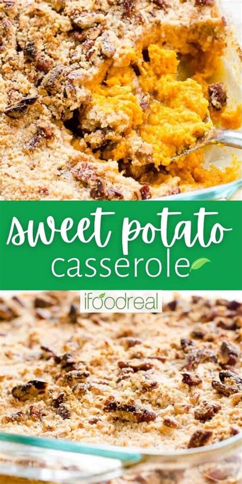 Healthy Sweet Potato Casserole IFoodReal