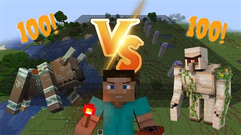 Minecraft Golems Vs Ravager Minecraft YouTube