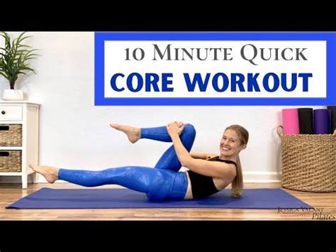 10 Minute Quick Core Workout Pilates Abs At Home Core Workout