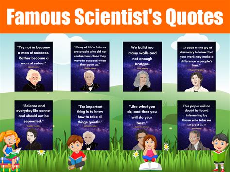 Famous Scientists Quote Posters 10 Printable Cards For Kids And