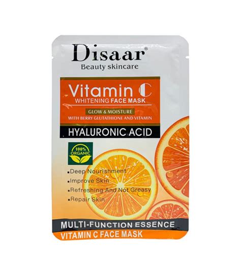 Mascarilla Facial Disaar Vitamina C Acido Hialuronico