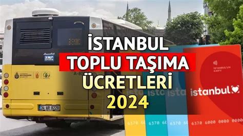 ZAMLI İSTANBUL İETT ÜCRETLERİ OCAK 2024 Otobüs metrobüs tramvay ve