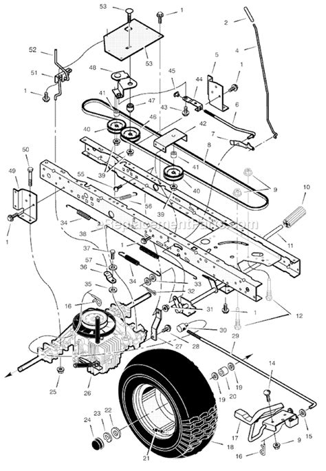 Murray Inch Riding Mower Belt Diagram