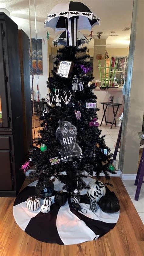 Spooky Tree Decorated for Halloween