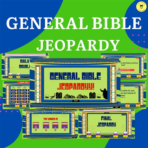 Bible Jeopardy General Bible Jeopardyy trivia Party Games Bible ...