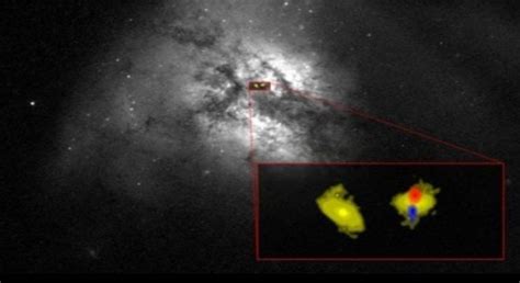 Capturan imagen relacionada con colisión de dos galaxias