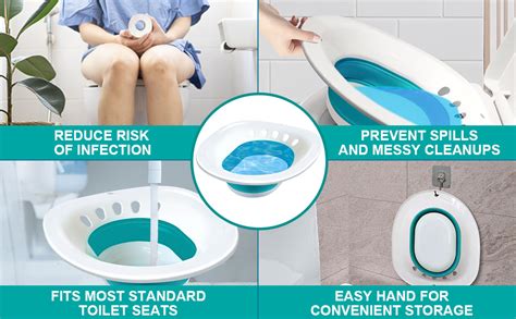 Sitz Bath For Toilet Sitz Bath For Hemorrhoids Foldable Sitz Bath For Postpartum