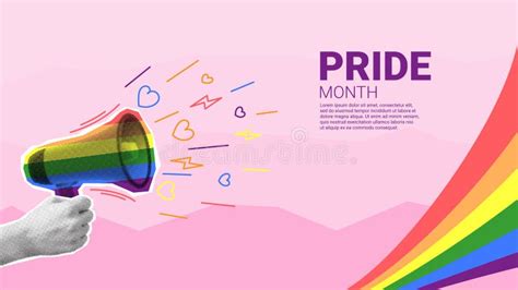 Collage For Pride Month Events Stock Vector Illustration Of Party