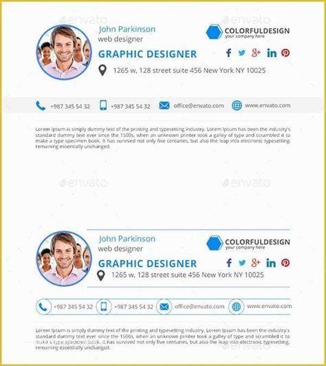 Professional Email Signature Templates Free Of 12 Outlook Email ...