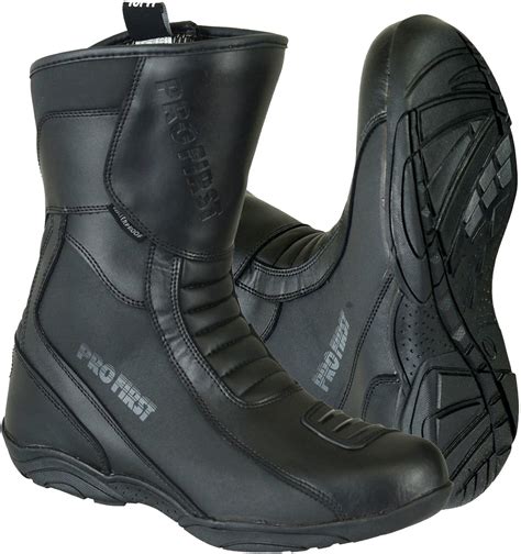 Pro First Full Leather High Ankle Mens Motorbike Armoured Boots Anti