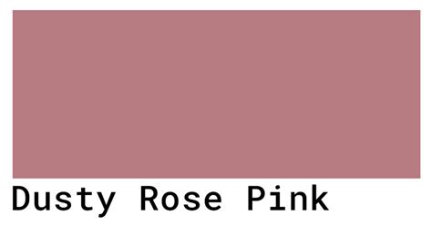 Dusty Rose Pink Color Codes The Hex RGB And CMYK Values That You Need