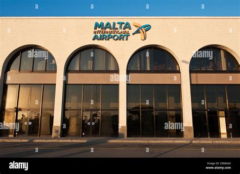 The terminal building at Malta International Airport, Valletta, Malta ...