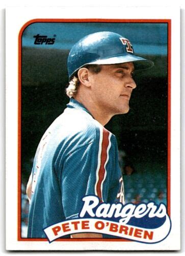 1989 Topps Pete O Brien Texas Rangers 629 EBay