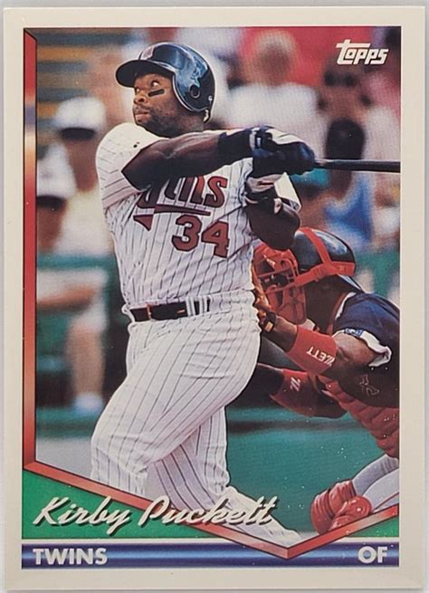 Kirby Puckett Prices Topps Baseball Cards