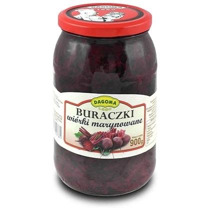 Buraczki wiórki marynowane 900g