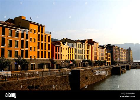 Lavasa planned stylish city near pune ; Maharashtra ; India Stock Photo ...