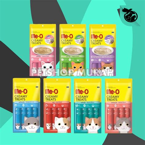 Jual Makanan Kucing Meo Creamy Treats Gr Snack Me O Treat Gr