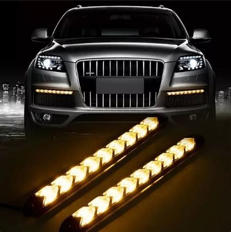 Luz Diurna Drl Blanco Ambar Cualquier Modelo De Vehiculo Cuotas Sin