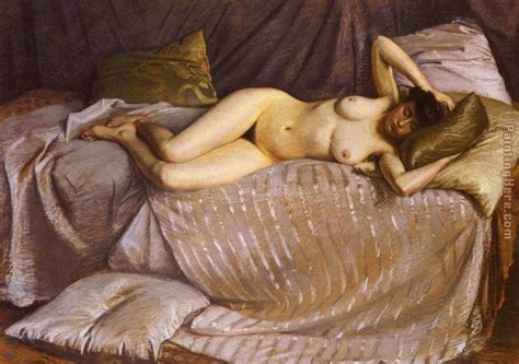 Gustave Caillebotte Naked Woman Lying On A Couch Painting Anysize 50