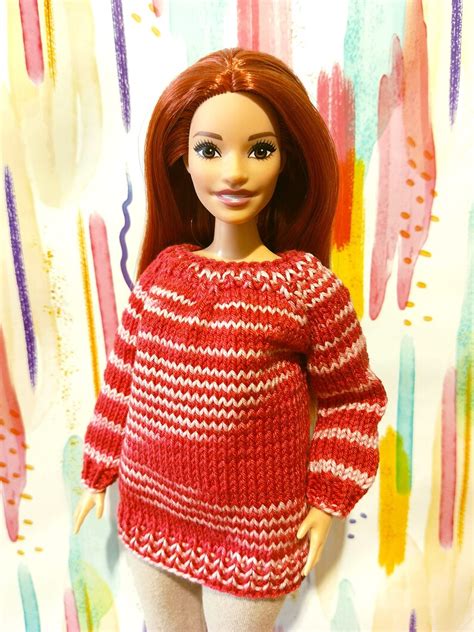 Pdf Pattern Knitted Doll Sweater Instructions Craft Dolls Clothes