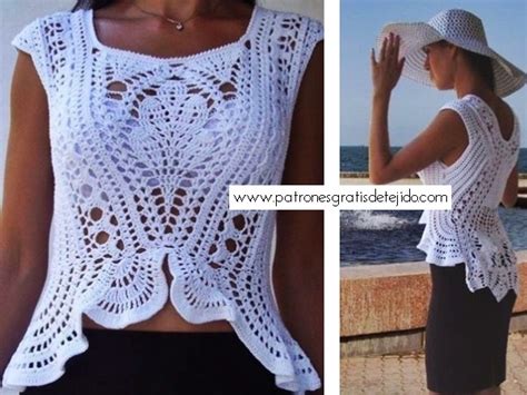 Blusa Con Estilo Para Tejer A Crochet Patrones Y Tutoriales Atelier