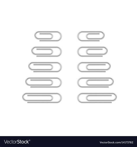 Paper Clip Royalty Free Vector Image Vectorstock