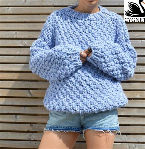 Seriously Chunky Free Sweater Knitting Pattern - Knitting Bee