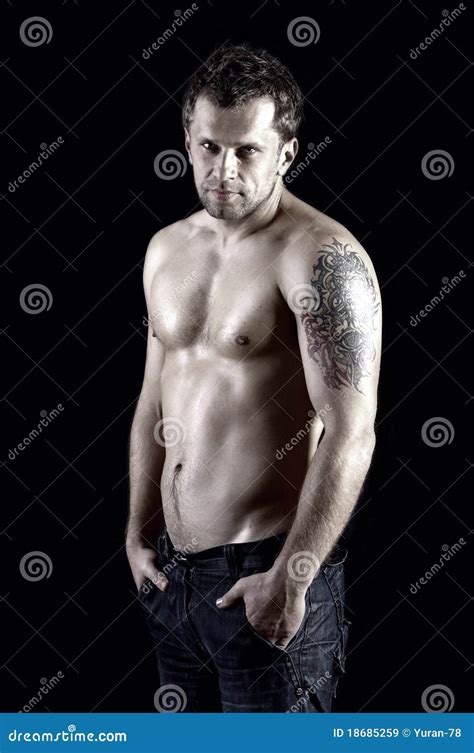 Naked Male Model Stock Image Image Of Lifestyle Abdomen 18685259