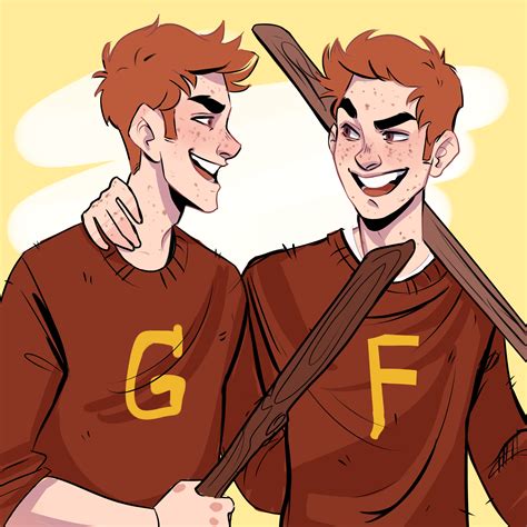 Fred And George For Potter Week D Fred And George Weasley Harry