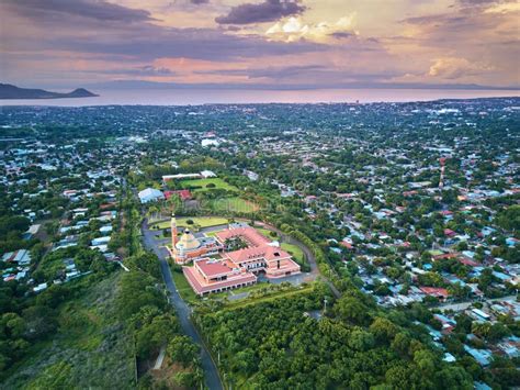 Landscape Of Managua City Stock Photo Image Of Capital 99126592