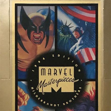 1994 Fleer Marvel Masterpieces Checklist Set Info Buying Guide Hot List