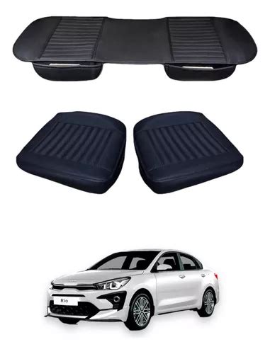 Fundas Cubre Asientos Kit 3 Piezas Para Kia Rio Sedan Piel Envío gratis