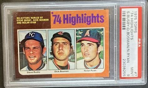 Topps Highlights Nolan Ryan Psa Mint Baseball Card Ebay