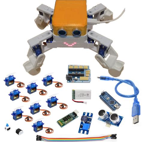 Robot Otto Quad Dumaron Armado Listo Para Usar Arduino Baila Candy Ho