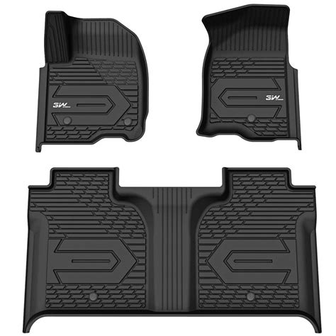 3w Sierra Sierra Denali 1500 2019 2025 And Gmc Sierra 2500hd 3500hd 2020 2025 Crew Cab Floor Mats