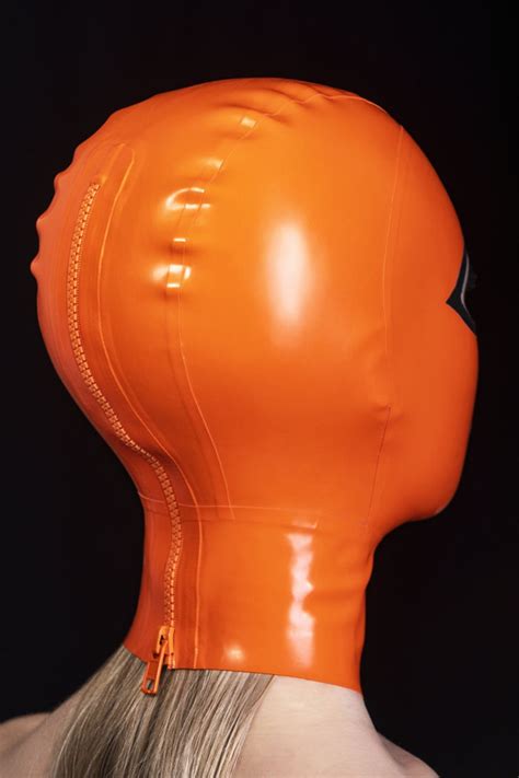 Latex Mask With Back Zipper and Contrasting Eyes and Mouth - Etsy