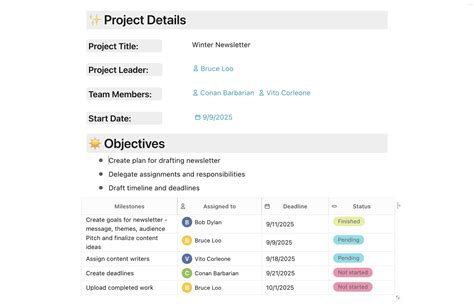 Project Details Template FuseBase Formerly Nimbus