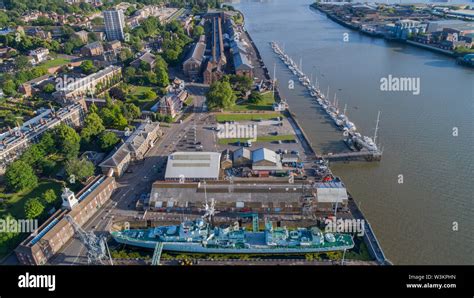 HMS Cavalier HMS Ocelot And HMS Gannet Ships And Buildings At