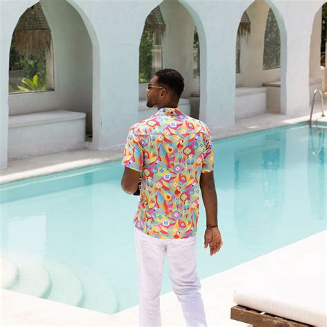 The Parrots Of The Caribbean Short Sleeve Shirt A Tropical Flavored