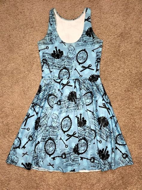 Blackmilk Vintage Alice Scoop Skater Dress Disney Ali Gem