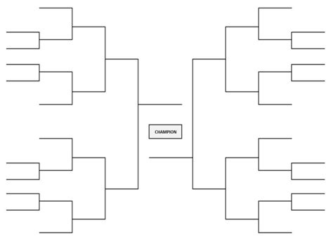 24-Team Bracket (Single Elimination): For Basketball, Football, Tennis ...