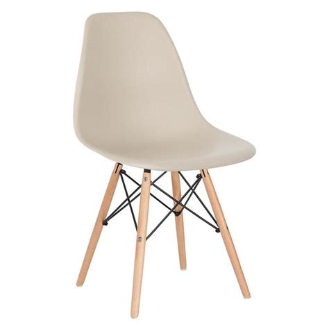 Cadeira Charles Eames Eiffel Dsw Nude Madeira Clara Leroy Merlin
