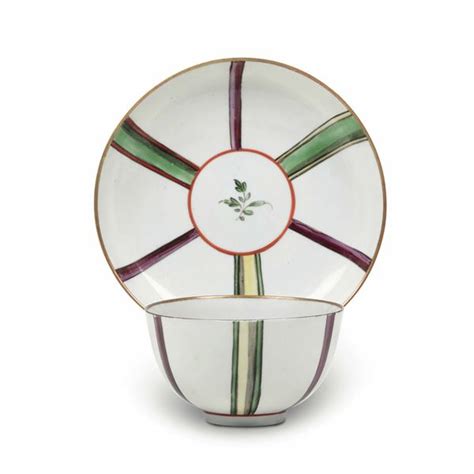 Tazza Con Piattino Venezia Manifattura Cozzi Circa Asta