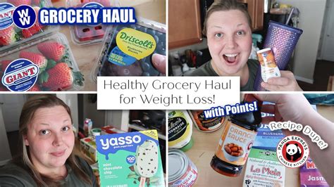 Healthy Grocery Haul For Weight Loss Ww Grocery Haul Costco And