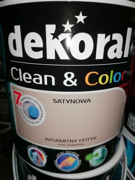 Farba Dekoral Clean Color Sytynowe 2 5 litra Kraków Kup teraz na