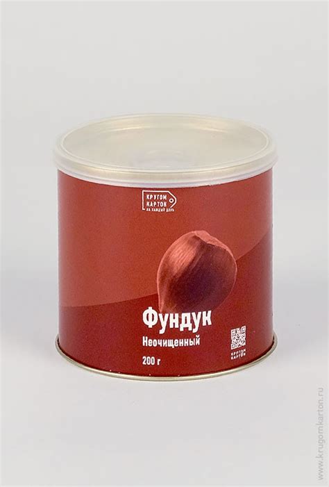 Картонная банка для орехов 73х70 купить в Санкт-Петербурге | Кругом Картон